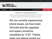Tablet Screenshot of lightningmotorsports.rpmware.com